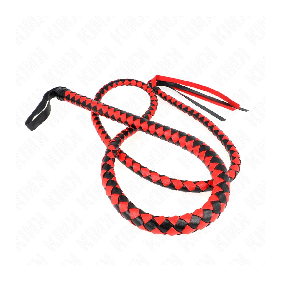 KINK - CHICOTE DE SERPENTE LONGO VERMELHO 210 CM